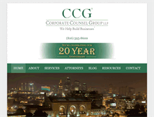 Tablet Screenshot of counselgroup.com